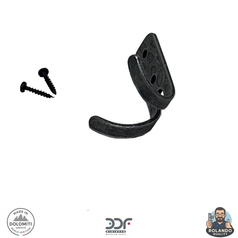 Appendiabiti con gancio doppio in Ferro - Thumbnail 5