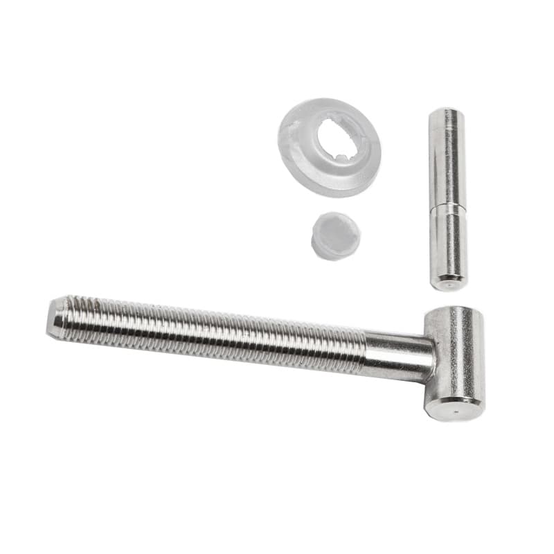 Cardine a vite con sistema anti-sfilamento