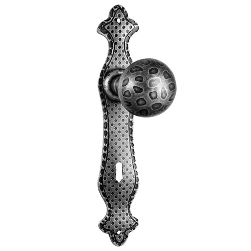 Pomolo decentrato girevole con placca