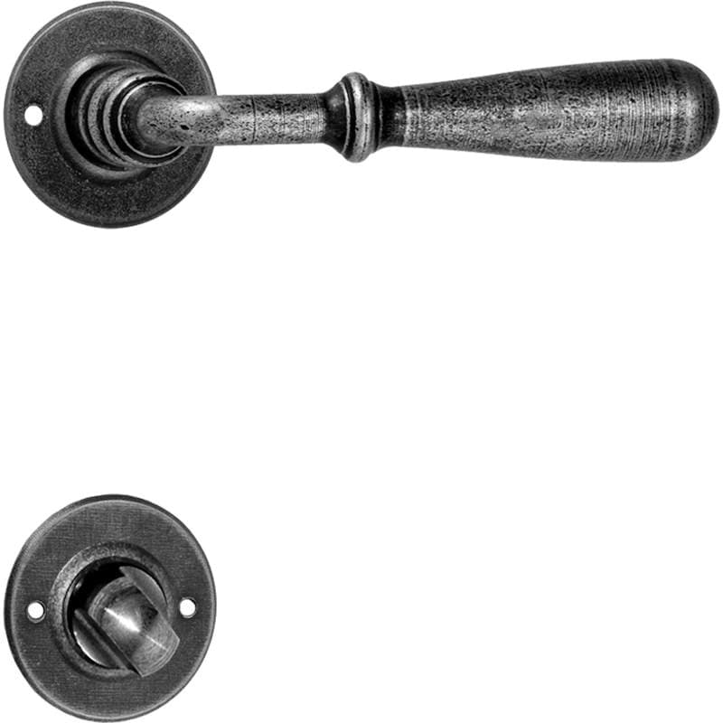 Maniglia con rosetta e bocchetta in Ferro - Thumbnail 2