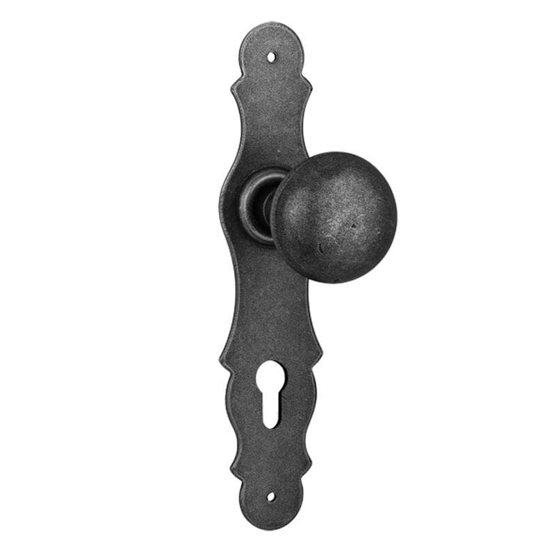 Pomolo decentrato girevole con placca