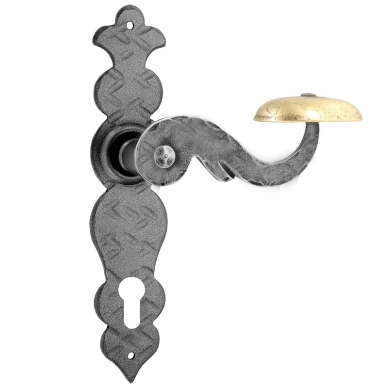 Grafite • Ferro • Foro cilindro - distanza 85mm -  con molla