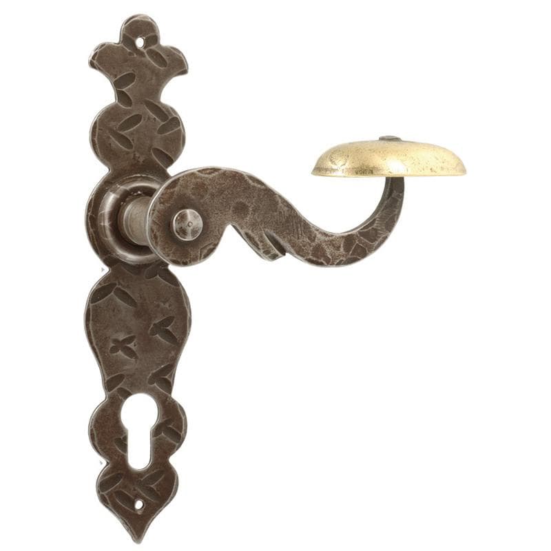 Ruggine  • Ferro • Foro cilindrico -  con molla di ritorno 